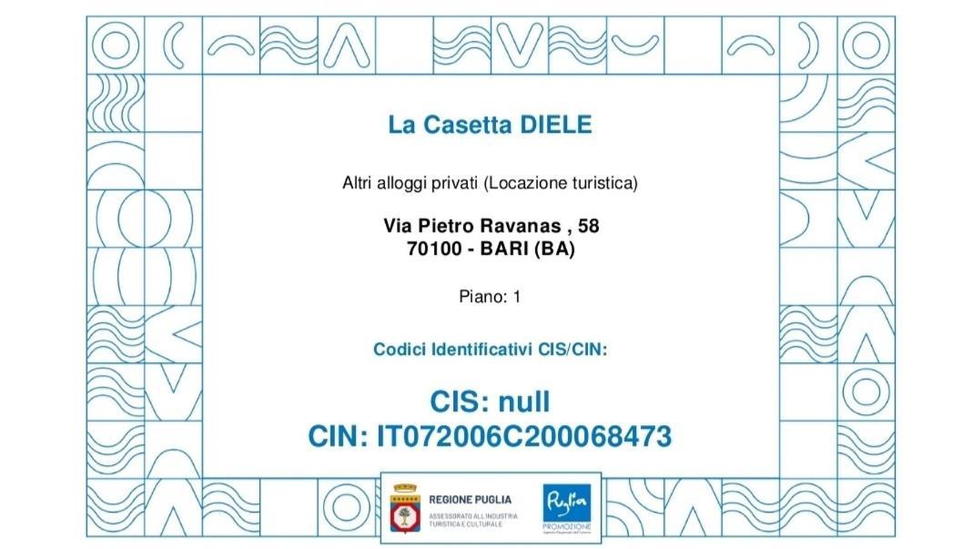 La Casetta Diele Μπάρι Εξωτερικό φωτογραφία